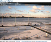  Der Ausblick vom HSC auf die Alster: www.alsterwetter.de
